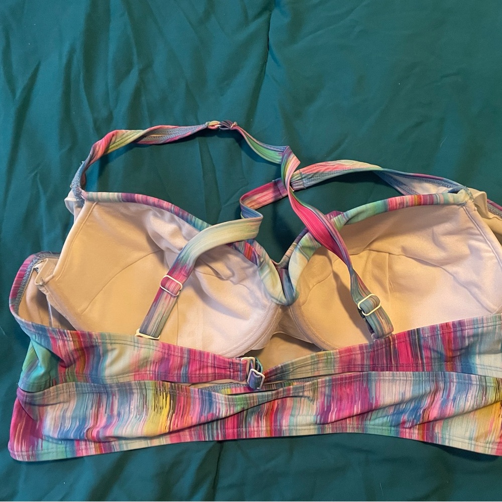 Torrid Multicolor Swim Top - Picture 4 of 4